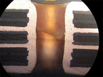  除胶后PTH的切片