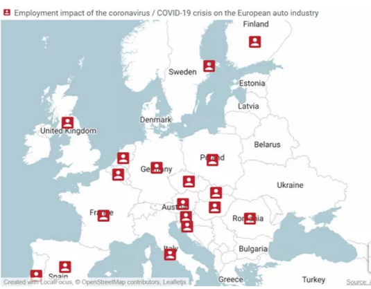 欧洲车企停产影响程度已显现，日皮视频免费看软件日皮视频APP在线看黄机