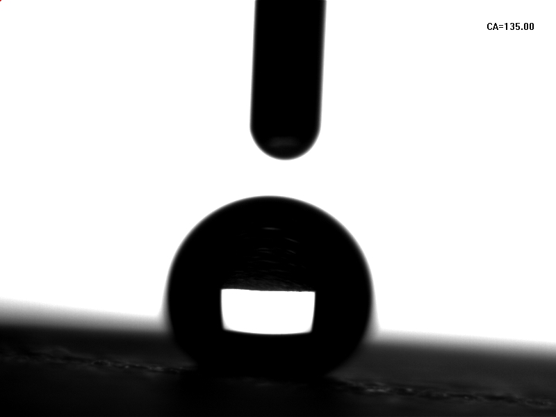 PET无尘布在等离子聚合处理后水滴角度数为135°-日皮视频免费看软件