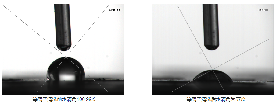 图4-日皮视频免费看软件日皮视频APP在线看黄机处理的航天连接器底座水滴角变化